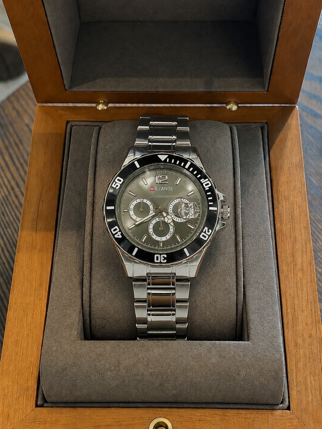 Willande Men's Luxury Stainless Steel Watch
