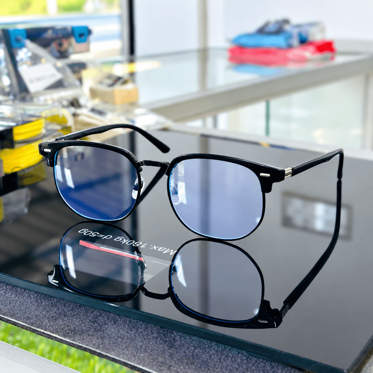 Retro Aviator Square Sunglasses